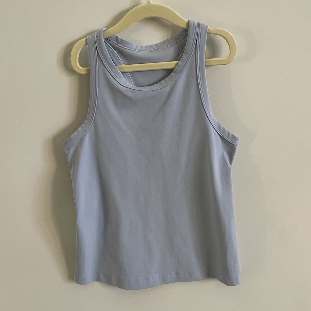 Lululemon Align Waist Length Racerback Tank Nulu Size 6 Lavender Purple EUC